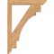 Ekena Millwork Merced Slat Smooth Bracket w/ Offset Brace, Western Red Cedar, 5 1/2"W x 32"D x 44"H BKT0604X32X44MRC06SWR - alternate 2